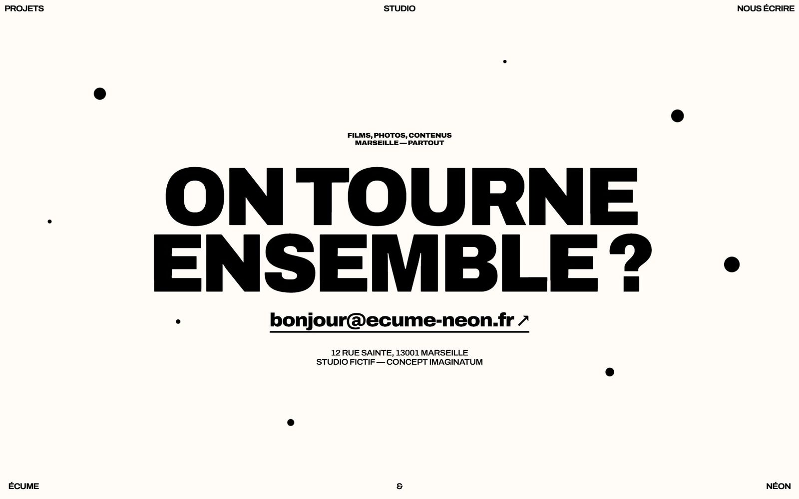 La fin de la bobine : le noir passe au crème pour la prise de contact.